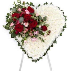 Corona Fúnebre Tapizada Corazón