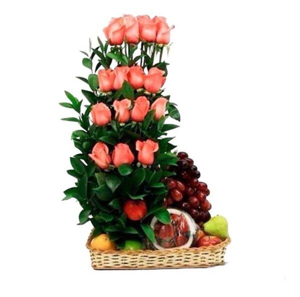 Ramo de Flores y Frutas Para Celebrar
