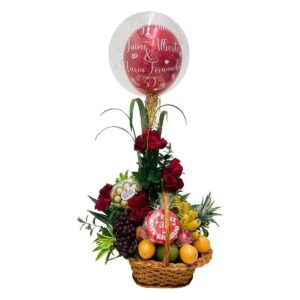 ramos de flores con fruta