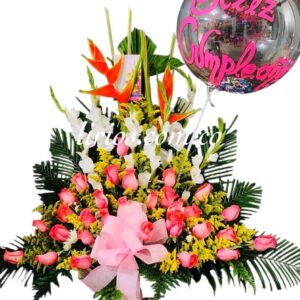 Arreglo Floral Cumpleaños Felicidad
