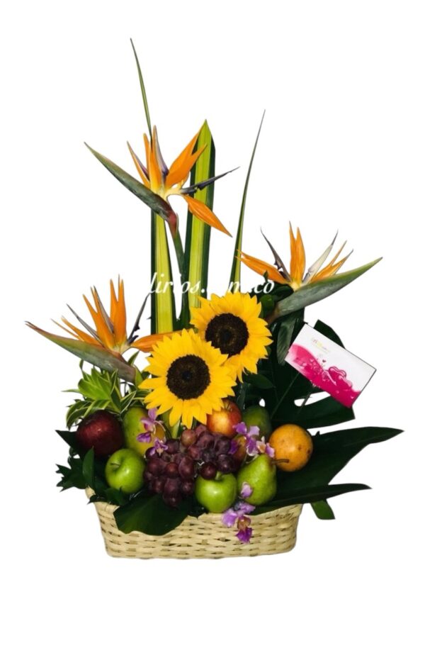 Arreglo Floral Con Fruta
