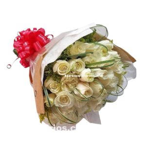 Bouquet Rosas Blancas Flores en Cali