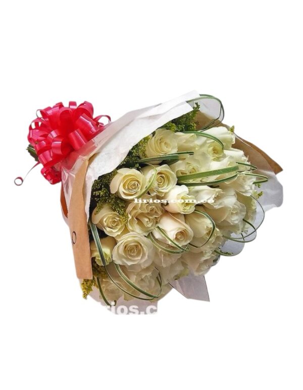 Bouquet Rosas Blancas Flores en Cali