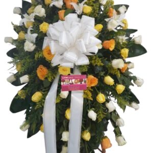 Corona Fúnebre Flores Amarillas