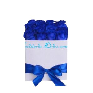 Cubo Rosas Azul Cali