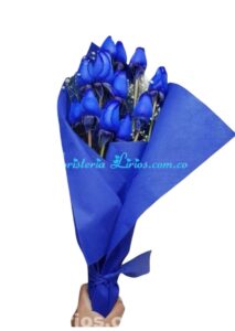 Bouquet Rosas Azules Cali