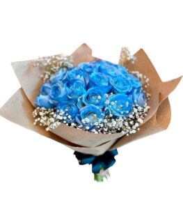 Arreglo Floral Azul Económico