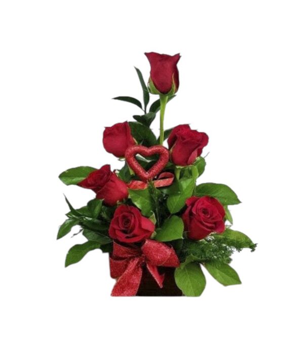 Arreglo floral con amor domicilio en cali