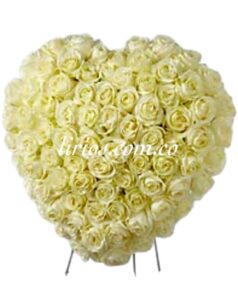 Corona Fúnebre Tapizada Corazón