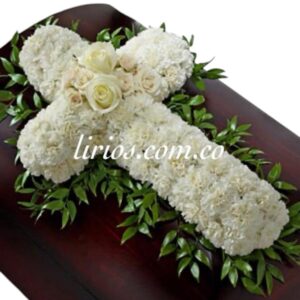 Arreglo Funeral Cruz Cubre Caja