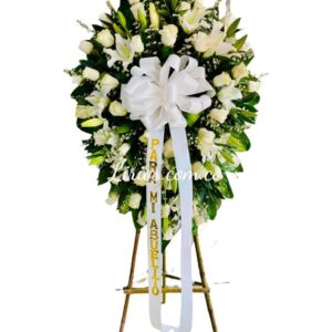 Arreglo Funerario Flores Frescas y Elegantes