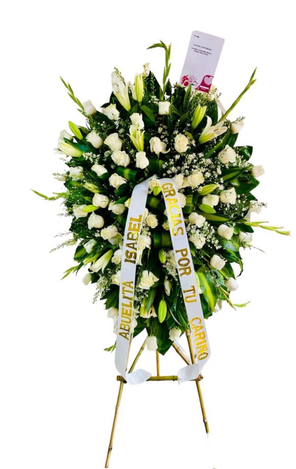 Corona Floral de Despedida