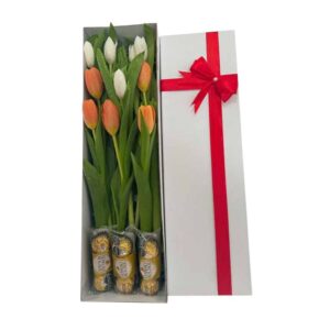 Ramos elegantes de tulipanes